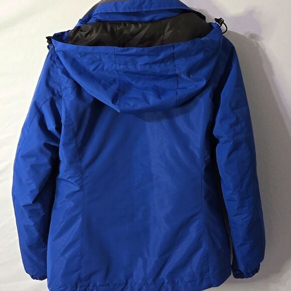 PTSOC 3 in 1 Women Blue Mountain Waterproof Windproof Snow Coat Jacket Sz S - Picture 4 of 12